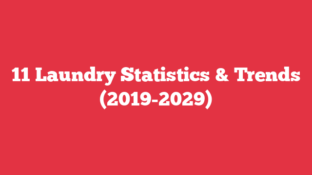 11 Laundry Statistics & Trends (2019-2029)